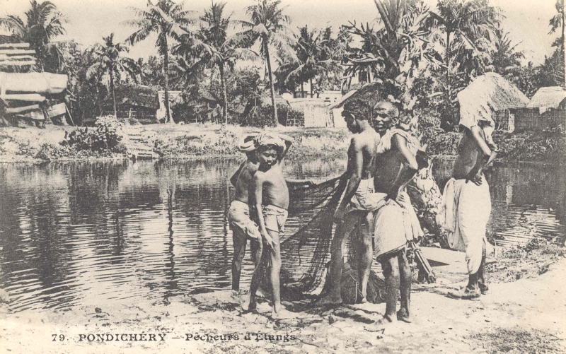 12-20 - Pondichery - pecheurs d'etang